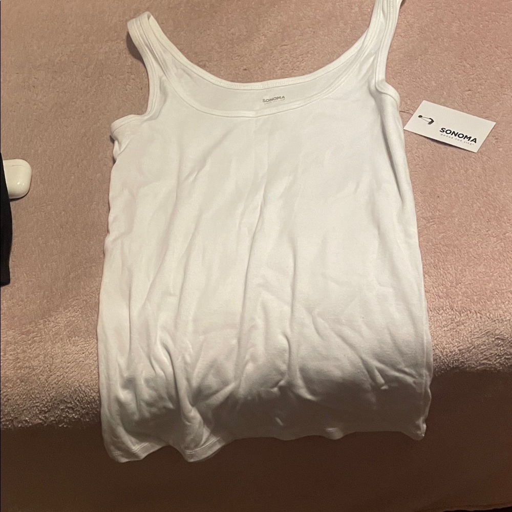 Sonoma Women's Classic White Tank Top